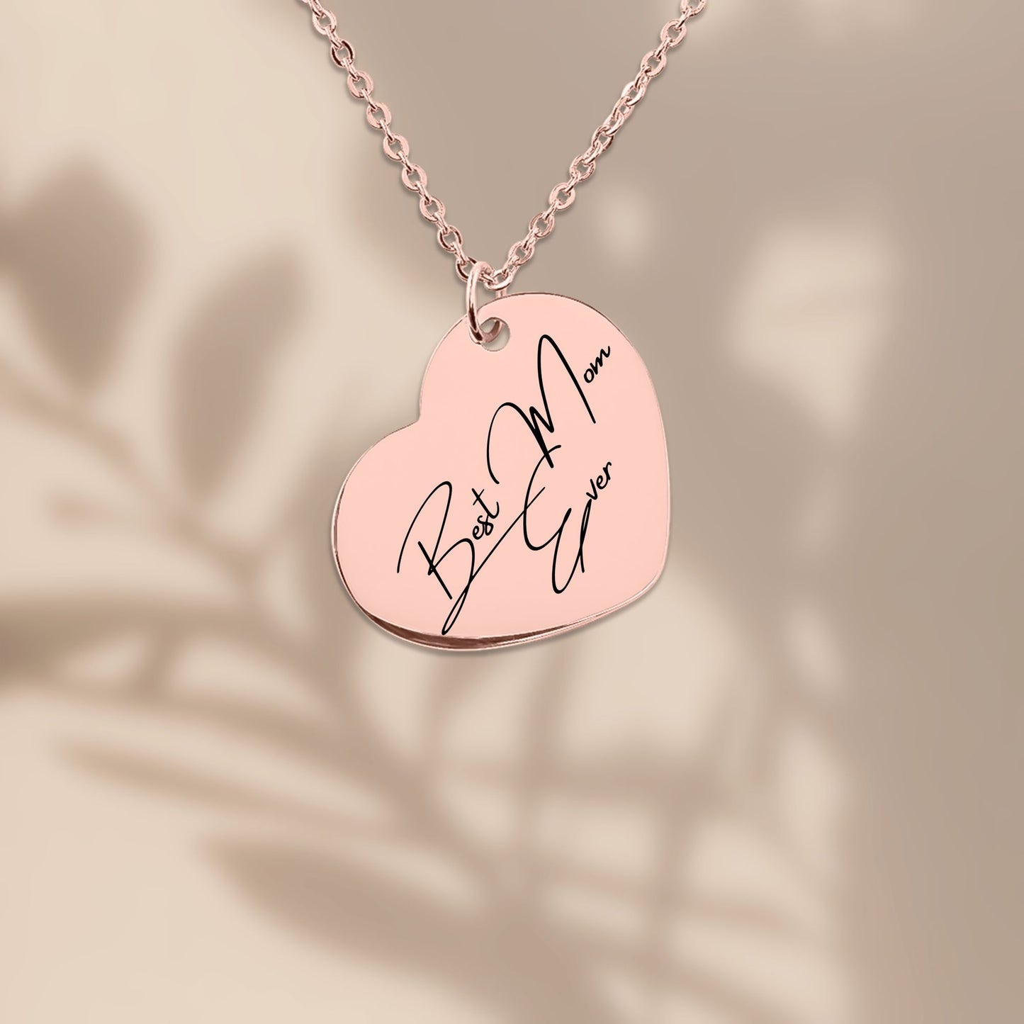 Best Mom Ever Heart Necklace