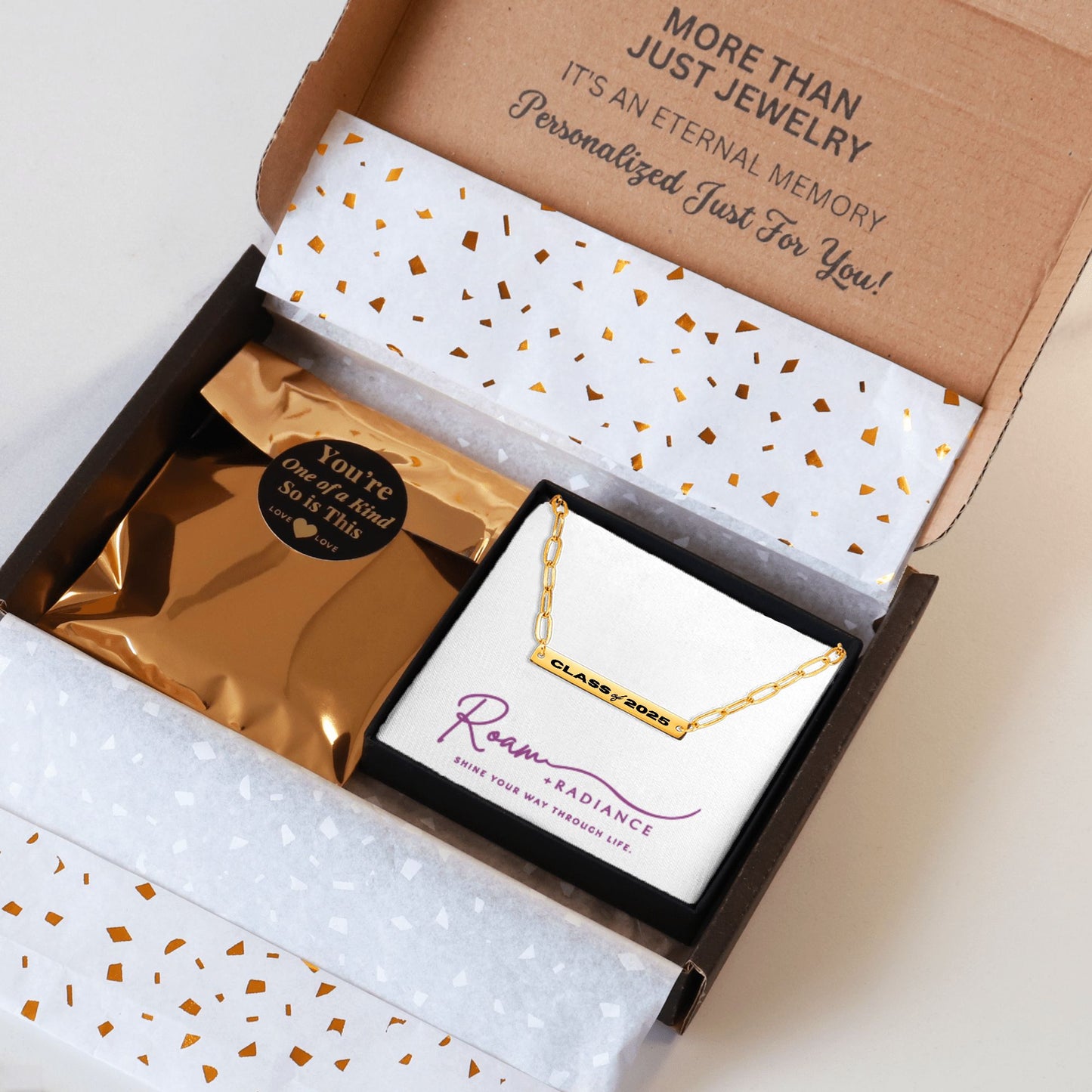 Class of 2025 -- Paperclip Bar Necklace