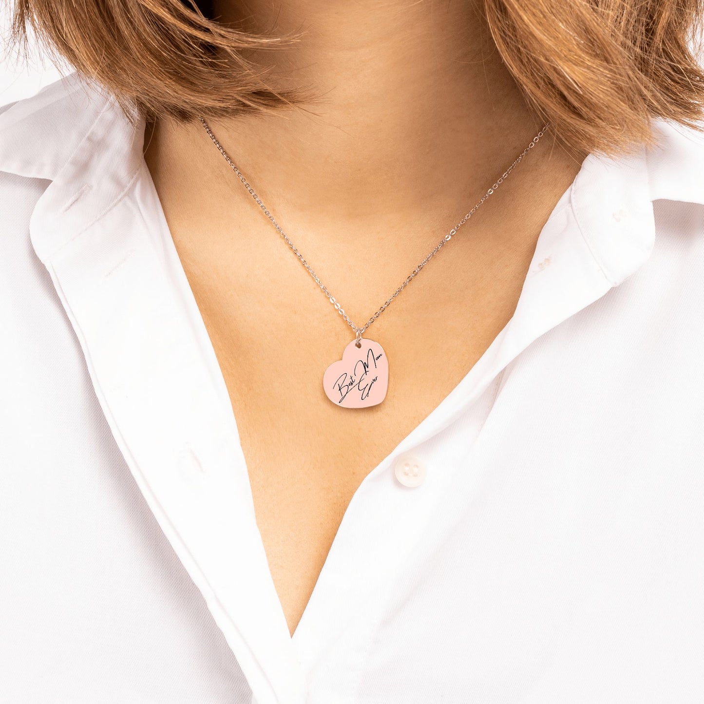 Best Mom Ever Heart Necklace