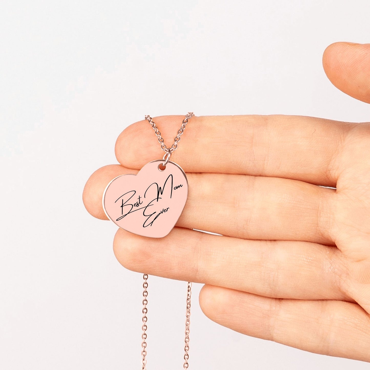 Best Mom Ever Heart Necklace