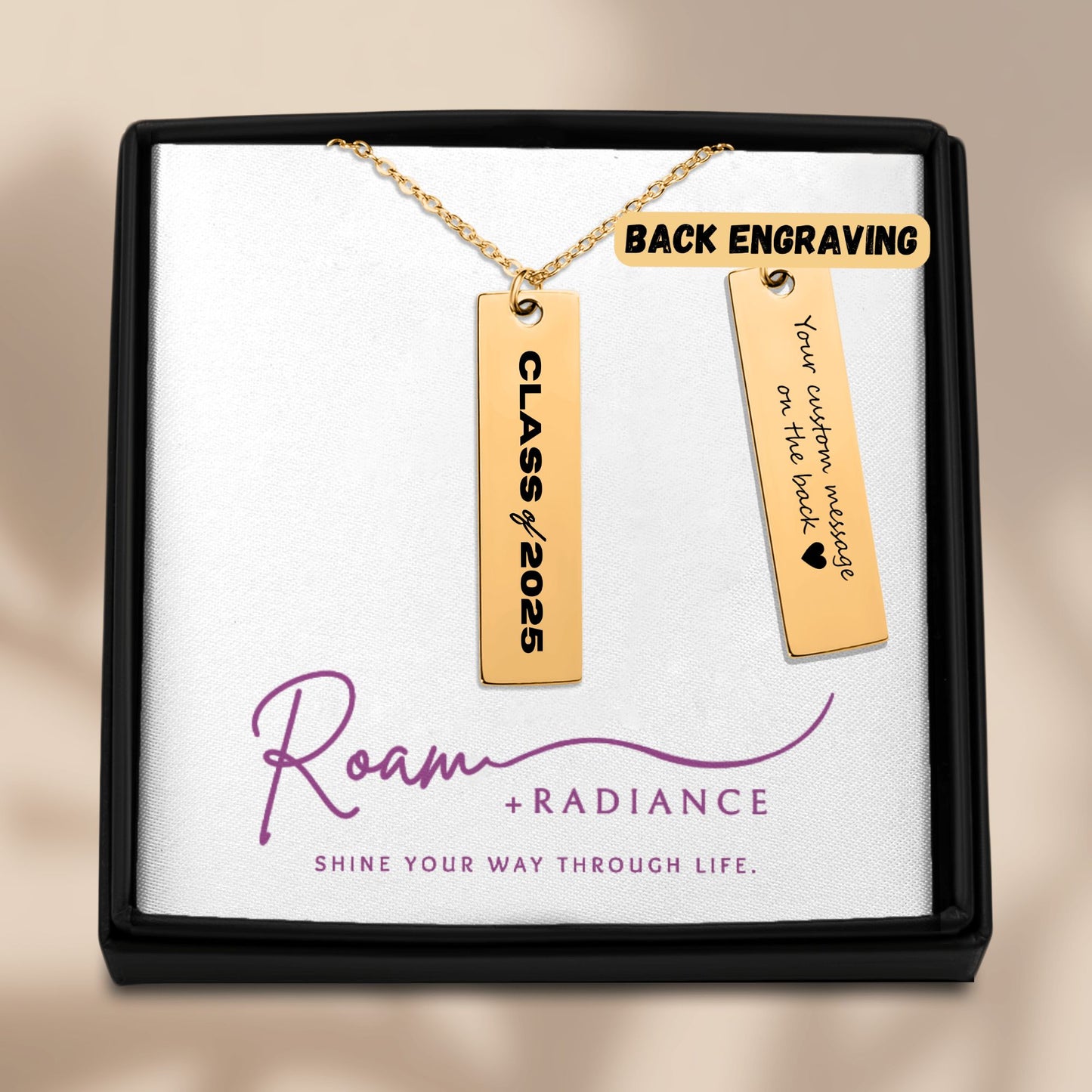 Class of 2025 - Vertical Bar Necklace